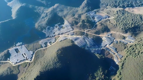 项目一线丨js345线路检测股份为云南山地光伏项目注入绿色动能